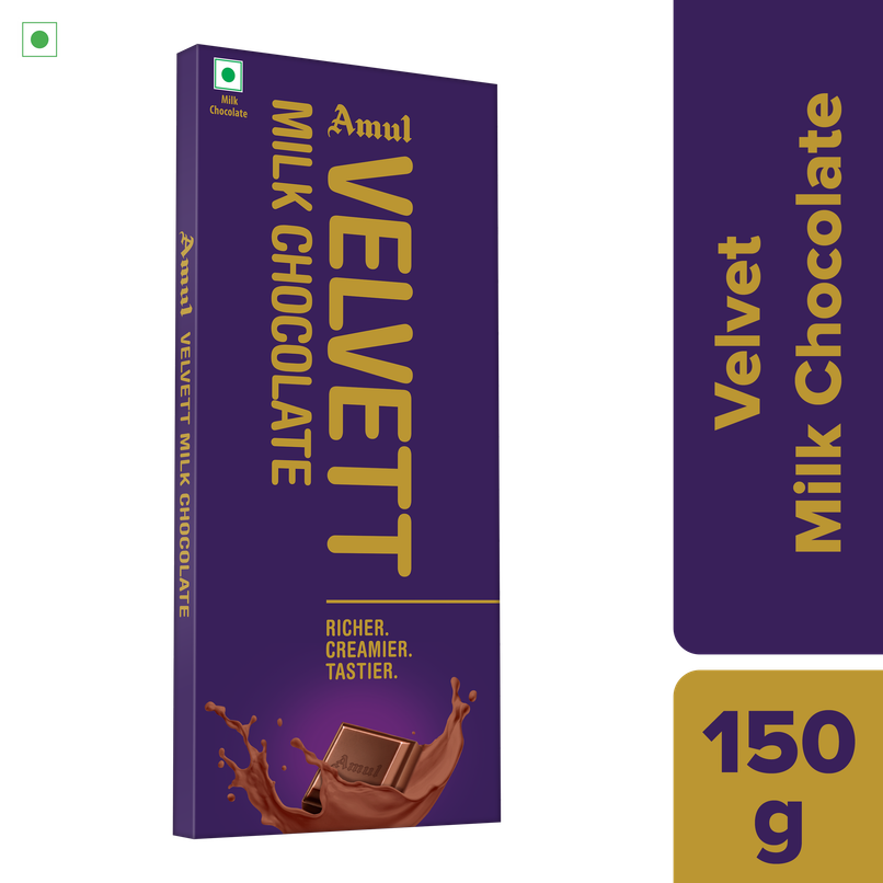Amul Velvet Milk Chocolate | Smooth Creamy Taste Amul Velvet Milk Chocolate | Smooth Creamy Taste